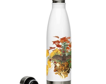 November Native Plants and Pollinators Stainless Steel Water Bottle
