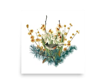 January Bouquet Print