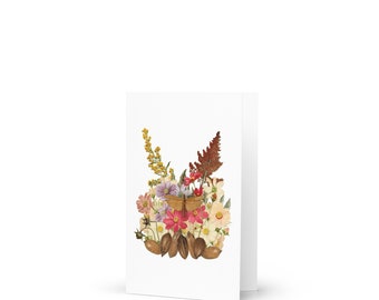 September Bouquet Greeting Card 4"x6"