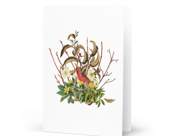 February Bouquet Greeting Card 4"x6"