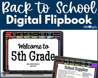 Digital Back to School Flipbook for Google Slides