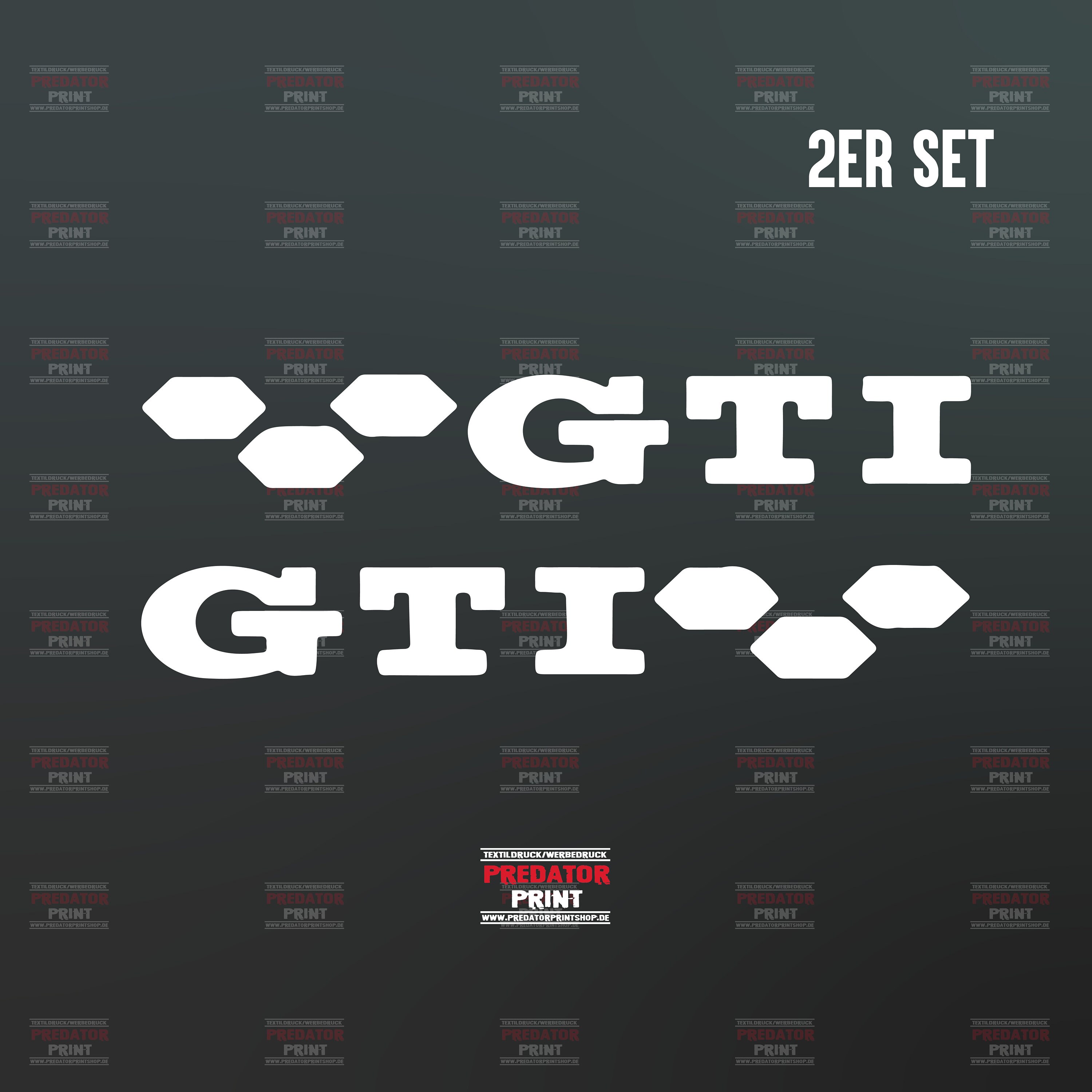 Vinyl sticker car sticker GTI color splash