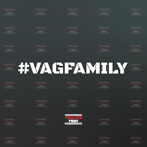 Vinyl sticker car sticker anti climate adhesive VAG FAMILY