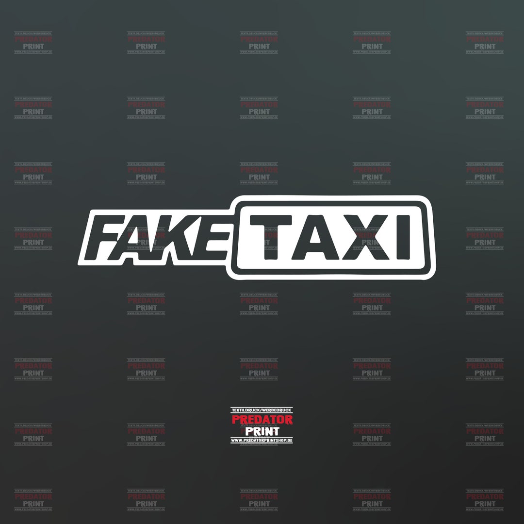 Vinyl Sticker Car Sticker Fake Taxi - Etsy