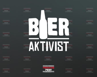 Vinyl Sticker Autoaufkleber Bieraktivist