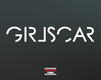 Vinyl sticker car sticker GIRLSCAR