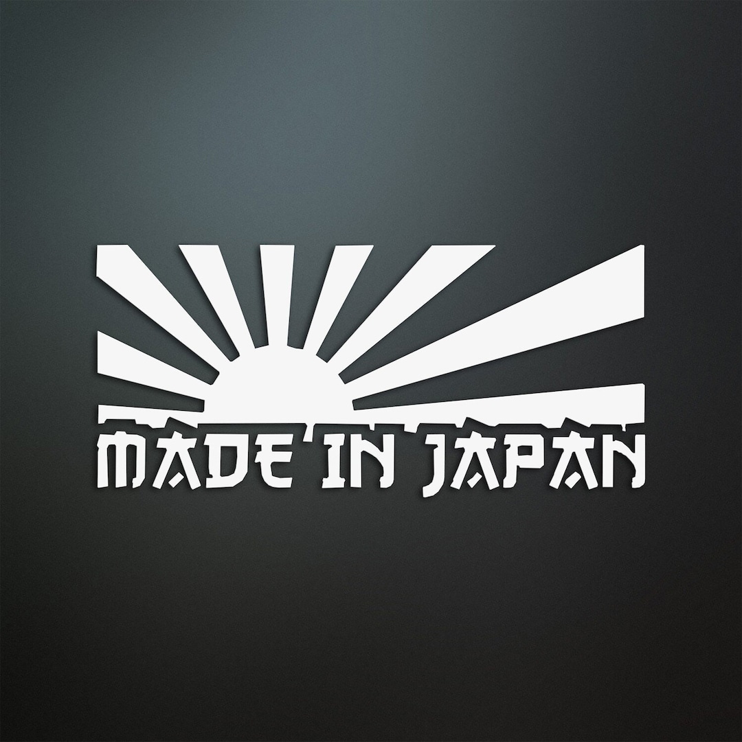 Vinyl Sticker Car Sticker Made in Japan Rising Sun - Etsy