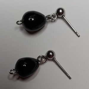Black Fishing Weight Earrings