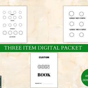 Printable Coin Collecting Book for Collecting Coins, Perfect Gift for a ...