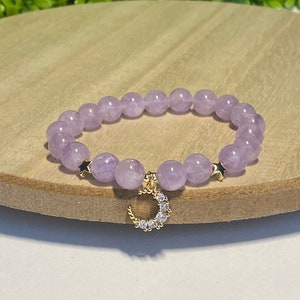 Lavender Amethyst Celestial Gemstone Bracelet