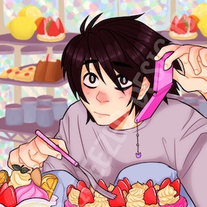 Sweet Tooth Detektiv Anime Inspirierter Druck (DIGITAL DOWNLOAD)