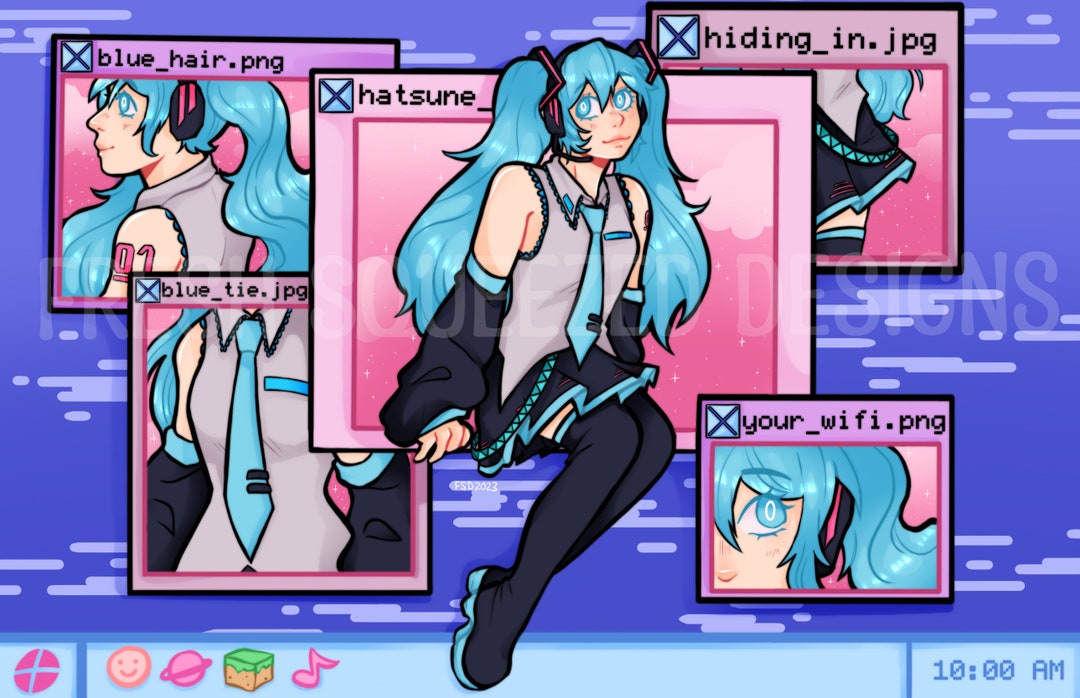 Desktop Hatsune Miku Print DIGITAL DOWNLOAD - Etsy