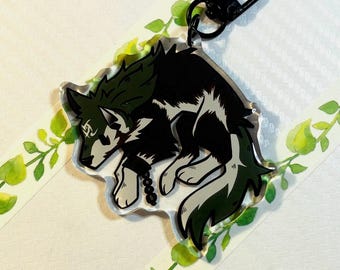Wolf Link Acrylic Keychain - Zelda Dog Princess Twilight Character Charm