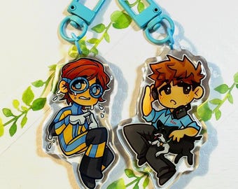 Dispatch Acrylic Keychains - Superhero Game Inspired Character Charms
