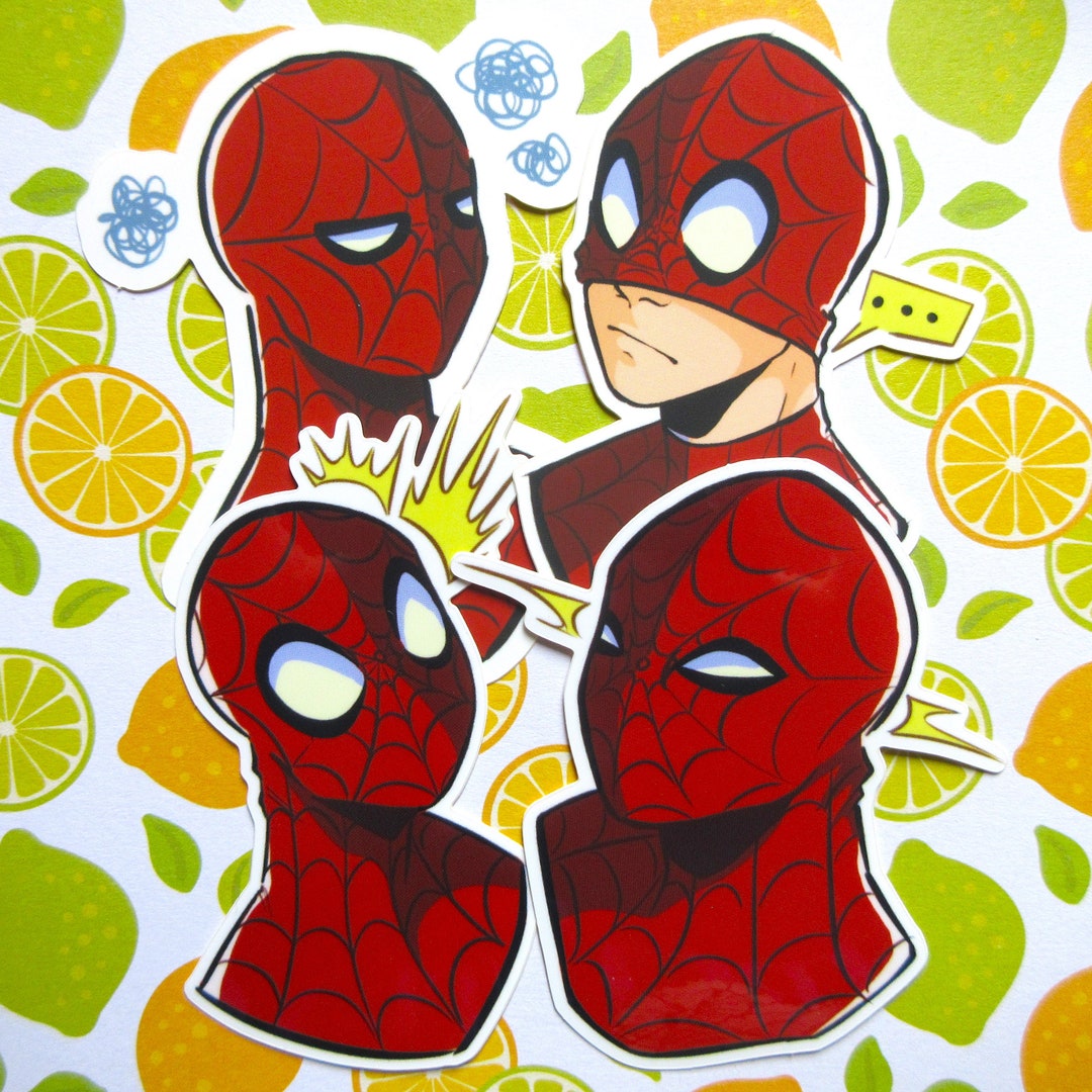 Spidey Expressions Vinyl Stickers - Etsy