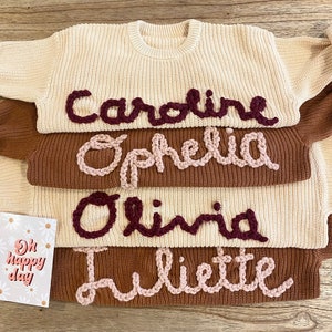 Personalized Hand Embroidered Baby Name Sweater for Babies, Toddlers & Kids image 9