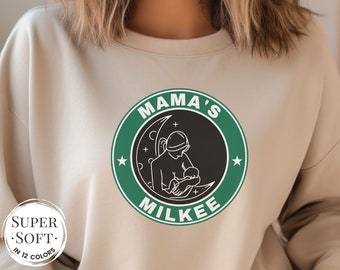 Breastfeeding Sweatshirt, Mom Coffee Sweatshirt, Mamas Boobery, Eat Local Breastfeeding Shirt, 18 Months Breastfeeding, Funny Breastfeeding