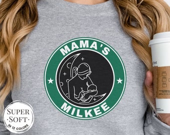 Breastfeeding Sweatshirt, Mom Coffee Sweatshirt, Mamas Boobery, Eat Local Breastfeeding Shirt, 18 Months Breastfeeding, Funny Breastfeeding