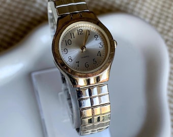 Vintage Two-tone Quartz Ladies Watch - New Battery!