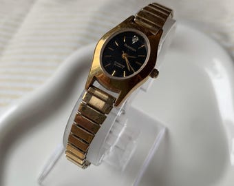 Vintage Gold Tone & Diamond Armitron Ladies Watch W/ New  display picture 1
