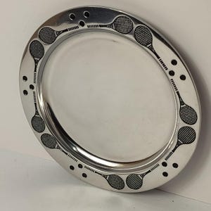 Tennis Rim Plate 8″ Polished Aluminum