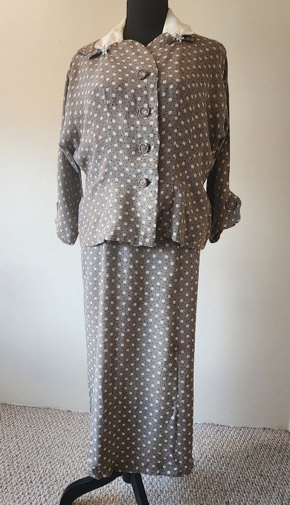 Vintage 1930 Mme Renaud Frocks 2-Piece Dress RARE 