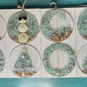 Kit de decoración navideña costera de resina para armar tú mismo