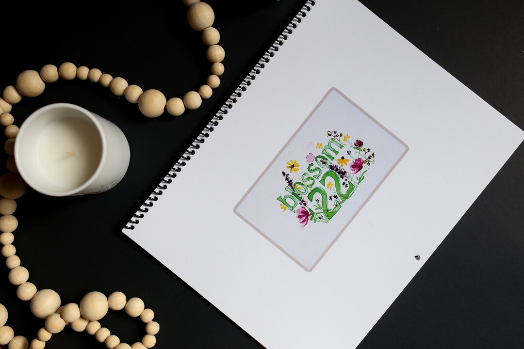 2024 Floral Art Calendar Etsy