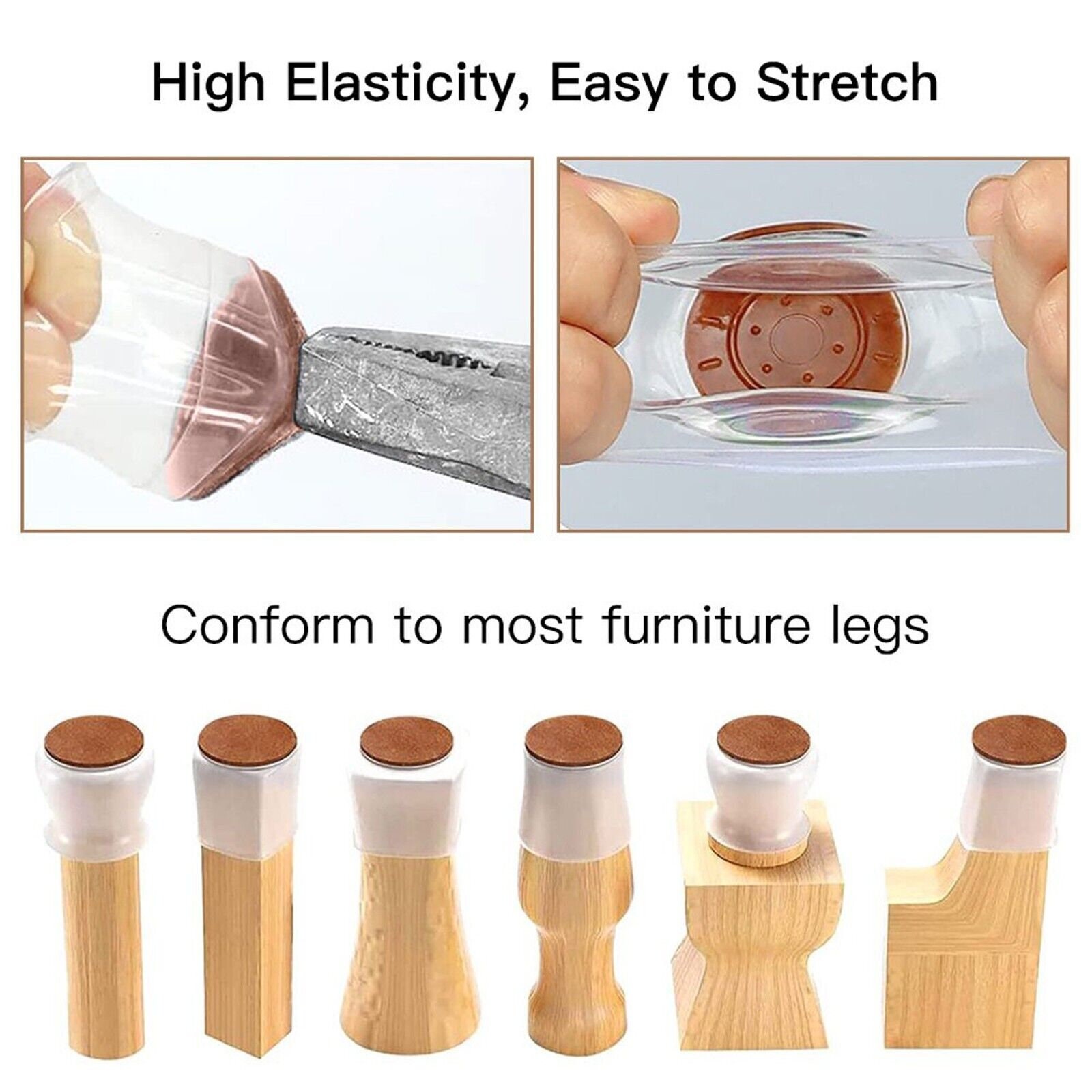 Furniture Protectors Silicone Chair Leg Caps Feet Cover Pads Etsy