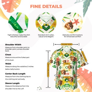 Custom Hawaiian Shirt with Face, Bachelor Party Hawaiian Dog Shirt, Custom Face Shirt Summer Gift image 5
