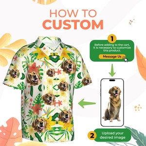Custom Hawaiian Shirt with Face, Bachelor Party Hawaiian Dog Shirt, Custom Face Shirt Summer Gift image 7