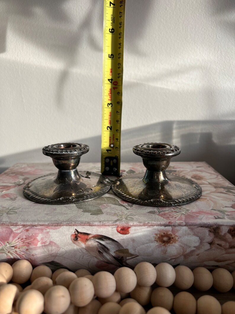 Pair of EP Lead Candlestick Holders Etsy