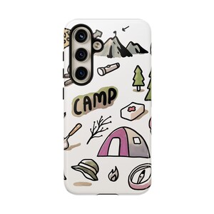 Camping Phone Case, Outdoor Adventure Accessory, Tough Cases for Nature Lovers, Gifts for Campers and Hikers