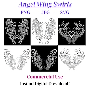 Engelenvleugels svg/vlindervleugels/feevleugels/filigraan svg/PNG/JPG/SVG/commercieel gebruik/werveling svg/Angel Wings png/Angel Wings/Angel Wing svg