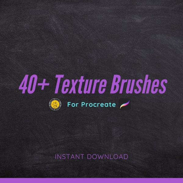 Texture Brush Collection for Procreate | 40+ Brushes and Pallets for procreate | Seamless Brushes