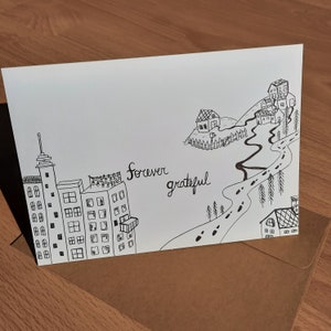 Carte de remerciement