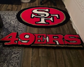 2piece San Francisco 49ers handmade rug