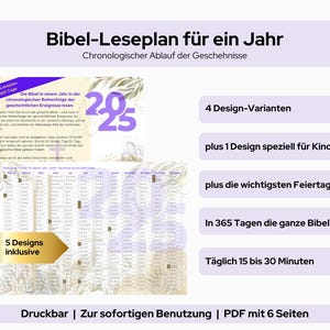 Bible reading plan for 2025 | Read the Bible chronologically in 365 days and understand it better | Read the Bible in the order of events