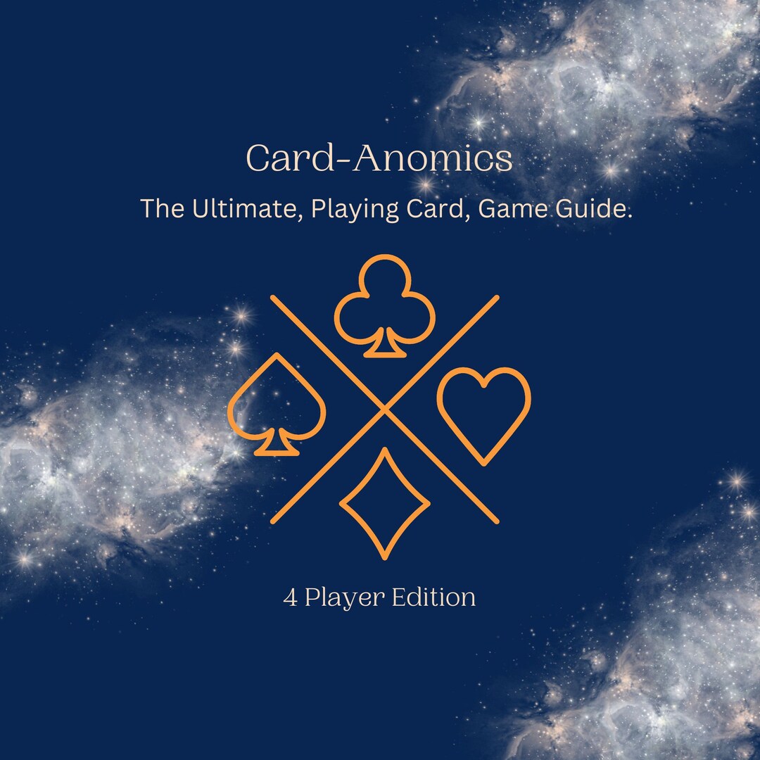 4 Player Playing Card Game Guide Standard Card Deck Gaming Manual