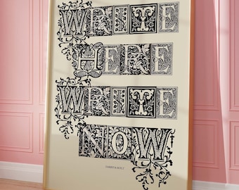 Gift For Writer | Present For Author | Author Decor | Literary Poster | Office Decoration | Writer Aesthetic Wall Art | Gift For Poet Inspo