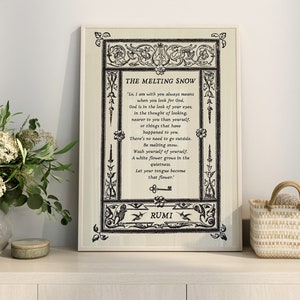 Rumi Wandkunst, Islamisches Dekor druckbare, Inspirational Rumi Zitat, Vintage religiöse Gedicht, Digital Download Poesie Print, Persische Kunst