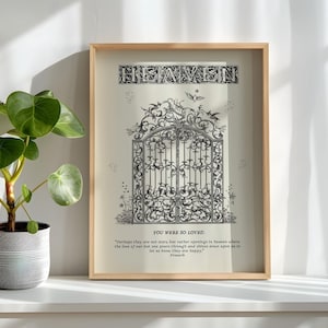 Sympathy Gift Suicide Loss, Grief Gift, Deceased Loved One, Heaven Print, Husbands Death Condolence, Memorial Digital Print, Condolence Gift