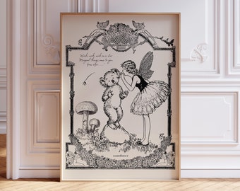 アイダ・レントゥール・オースウェイトのヴィンテージ妖精プリント