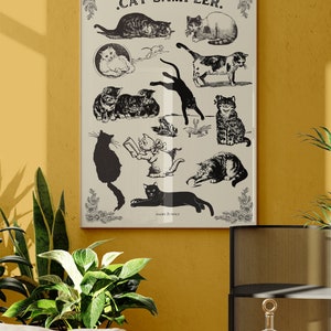 Cat Mom Gifts, Cat Lover Poster, Funny Digital Download, Cat Lady Printable, Kittens Print, Cat Mama Gift Cute Vintage Kitty Poster image 3