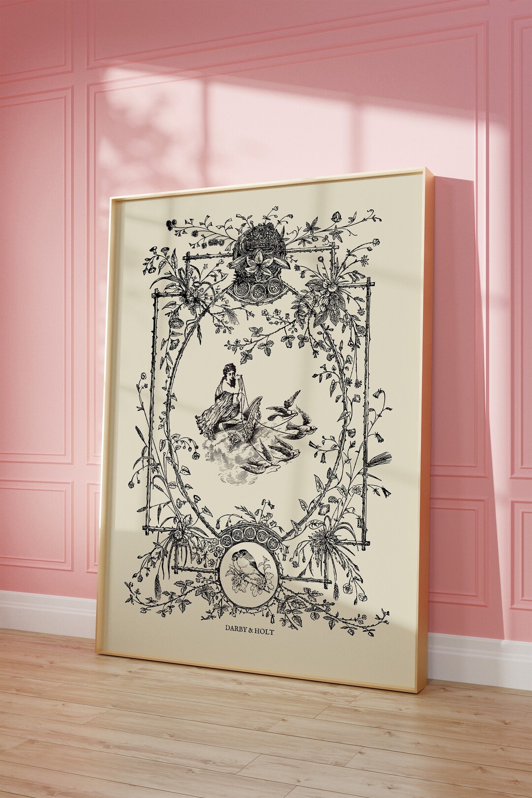 Feminine Wall Art Bathroom, Feminine Art Black Beige Aesthetic, Vintage ...