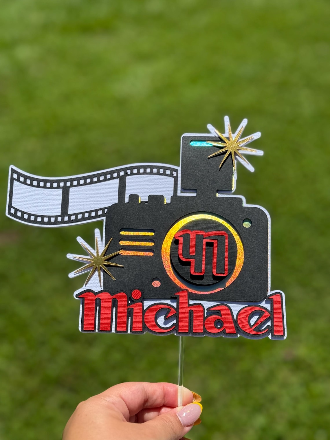 Personalized Camera Cake Topper: Photography Birthday Party Decor - Etsy