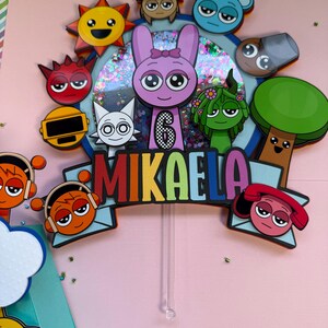 Sprunki Cake Topper | Sprunki Birthday Decoration | Sprunki TV | Sprunki Party | Sprunki Game | Sprunki Toy | Sprinki T-Shirt|Cupcake Topper