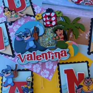 Lilo & Stitch Cake Topper| Stitch Cake Topper| Stich Party Theme| Stitch Party Decorations| Summer Cake Topper| Ohana Cake Topper|
