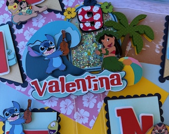 Lilo & Stitch Cake Topper| Stitch Cake Topper| Stich Party Theme| Stitch Party Decorations| Summer Cake Topper| Ohana Cake Topper|
