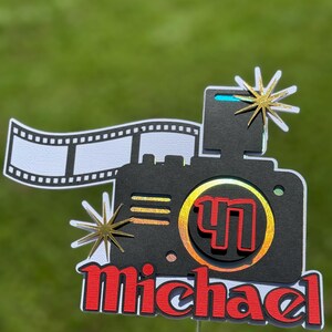 Personalized Camera Cake Topper: Photography Birthday Party Decor - Etsy